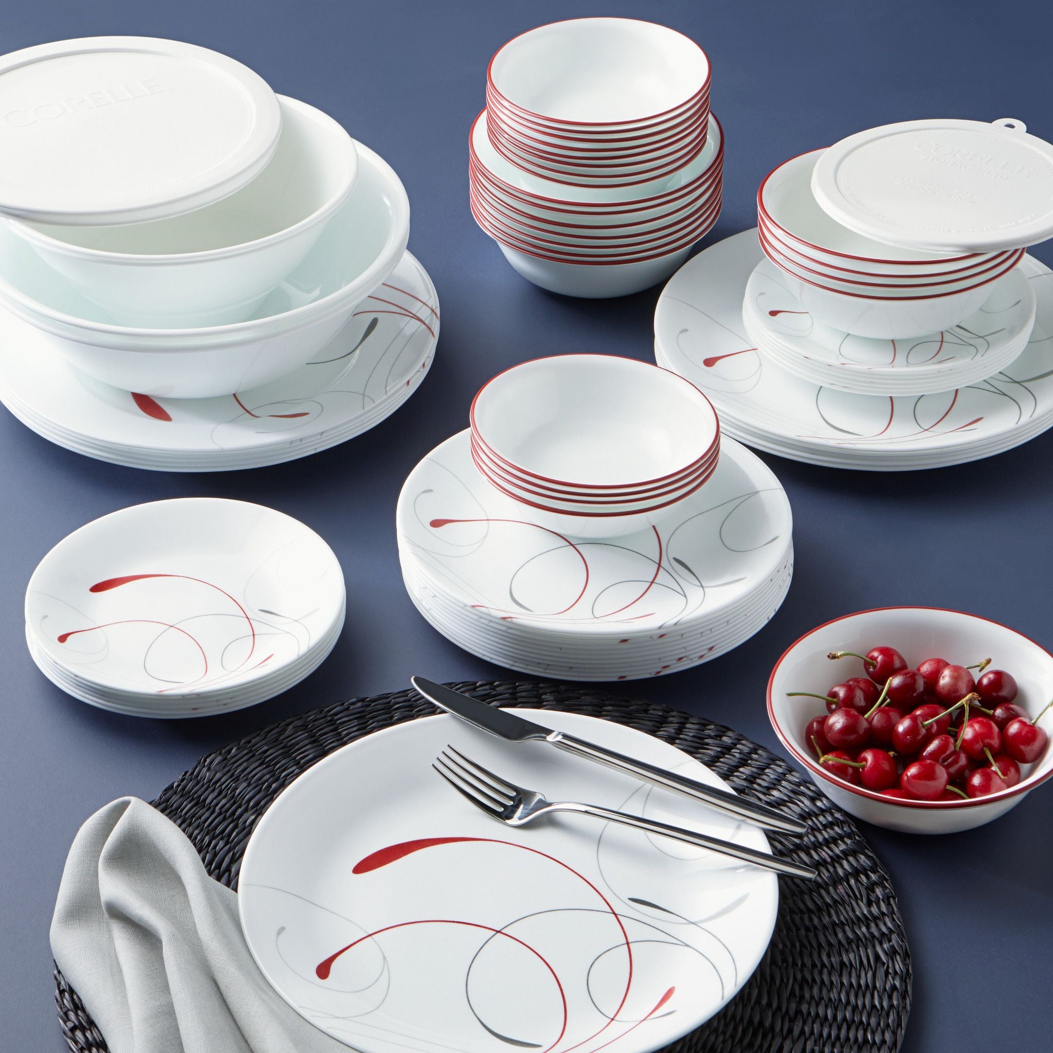 Corelle Classic Splendor 78-piece Dinnerware Set. Service for 12 - Image 2
