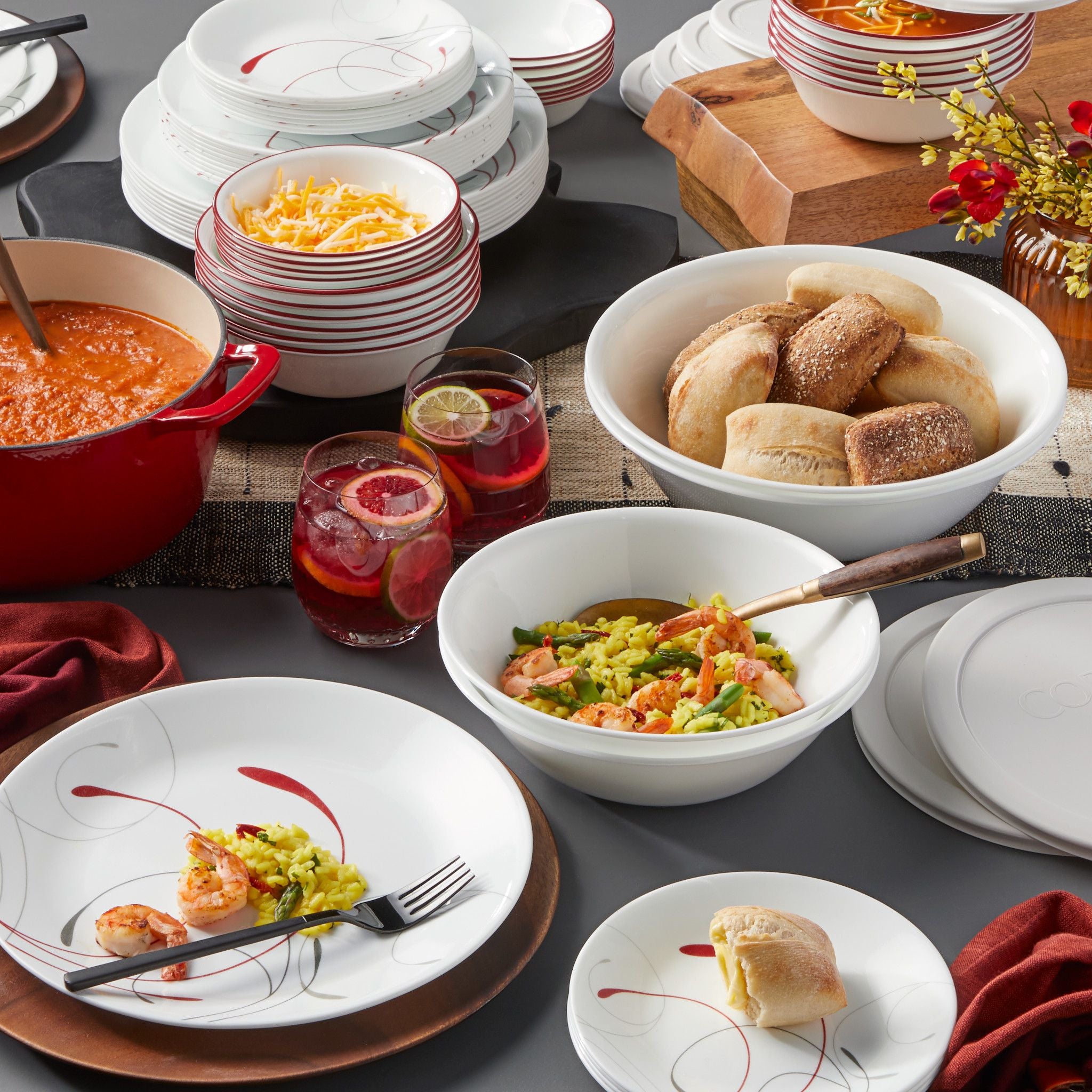 Corelle Classic Splendor 78-piece Dinnerware Set. Service for 12 - Image 3