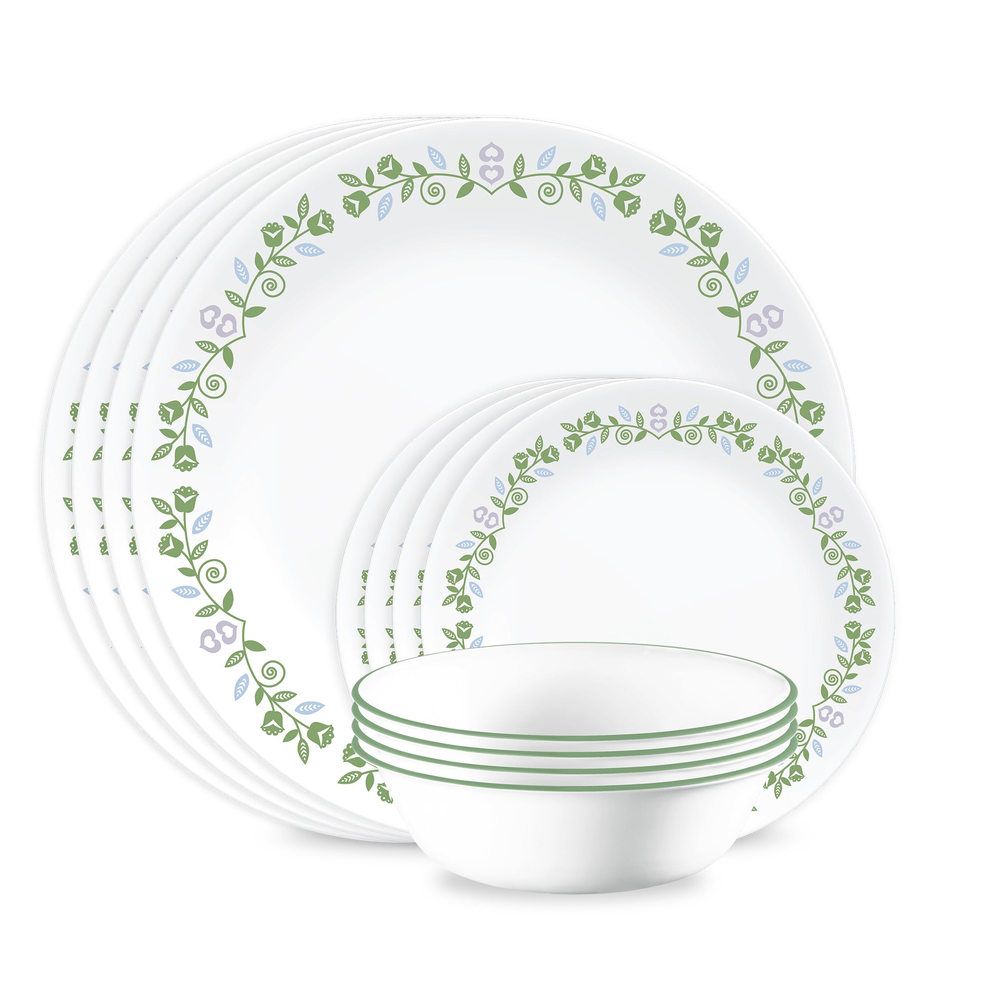 Corelle Bryndle 12-Piece Glass Dinnerware Set. Service for 4