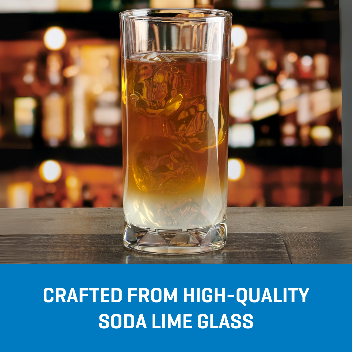 Ocean Glass Cienna Long Drink Glasses (4-Pieces). 14.5-ounce. dishwasher Safe - Image 6