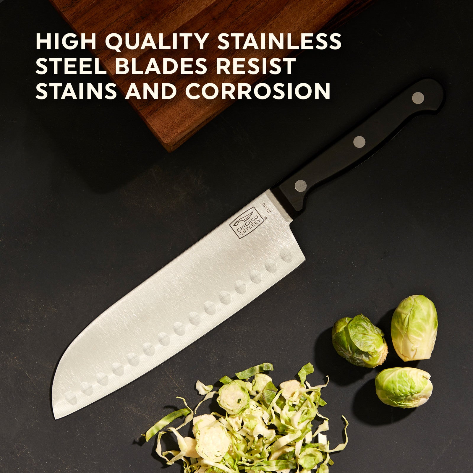 Chicago Cutlery Essentials 2-piece Santoku / Partoku Knife Set - Image 5