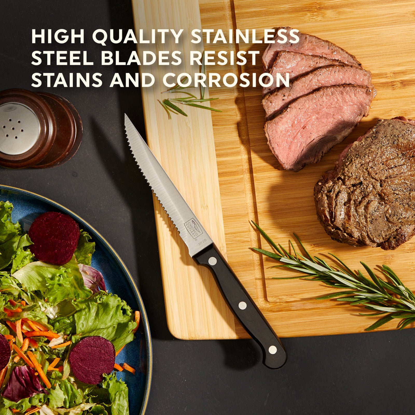 Chicago Cutlery Essentials 4-piece Steak Knife Set - Image 4