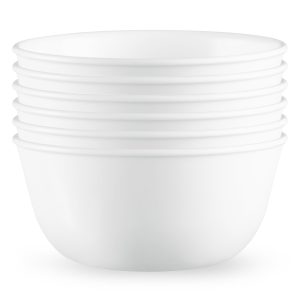 Corelle Winter Frost White 28-ounce Large Soup Bowls. 6-pack