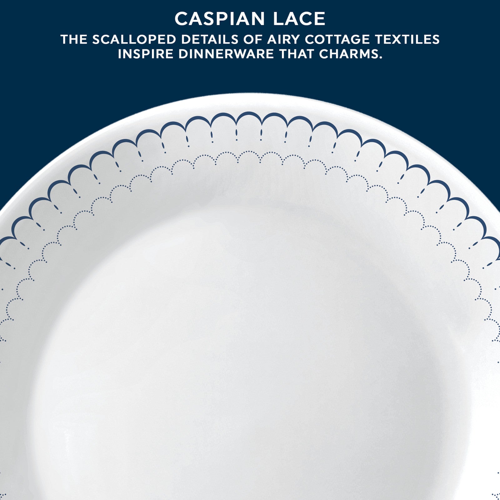 Corelle Caspian Lace 66-piece Dinnerware Set. Service for 12 - Image 3
