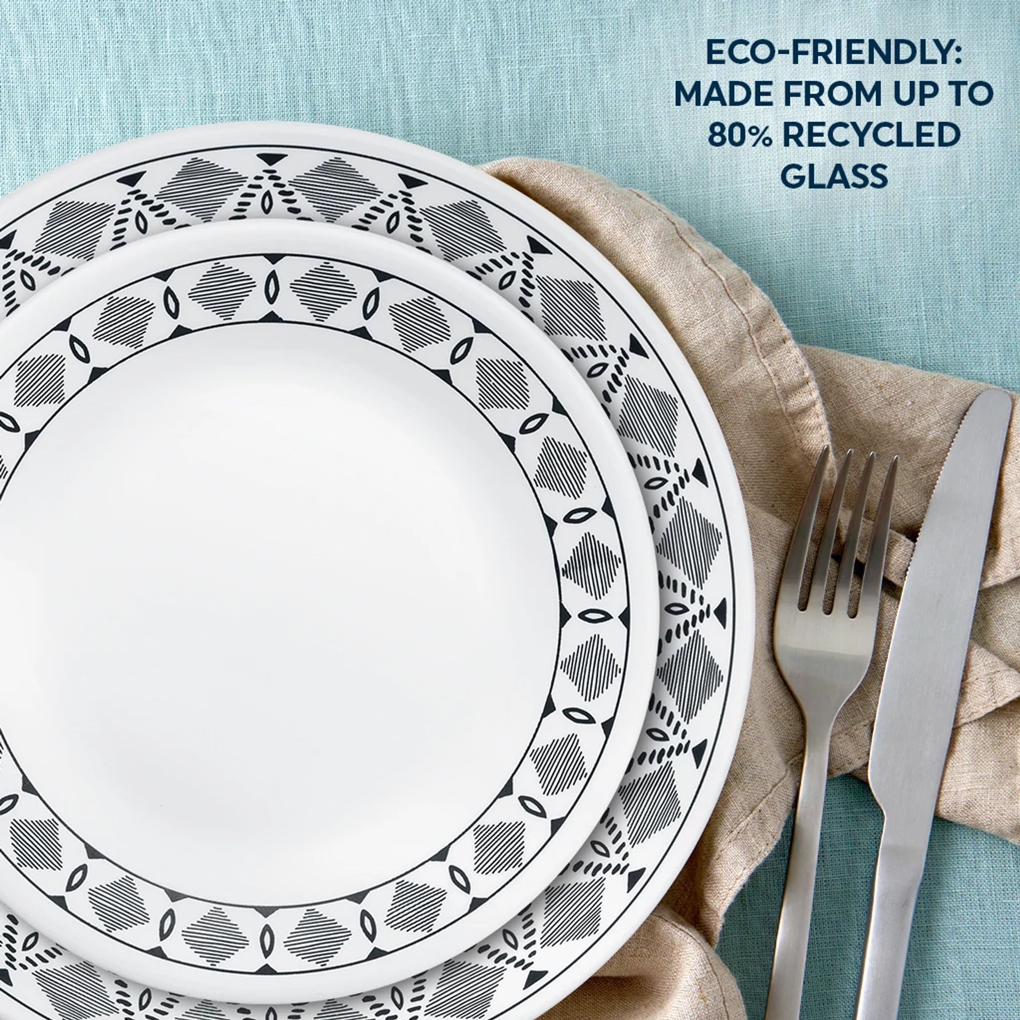 Corelle Cusco 16-piece Mugless Dinnerware Set. Service for 4 - Image 6