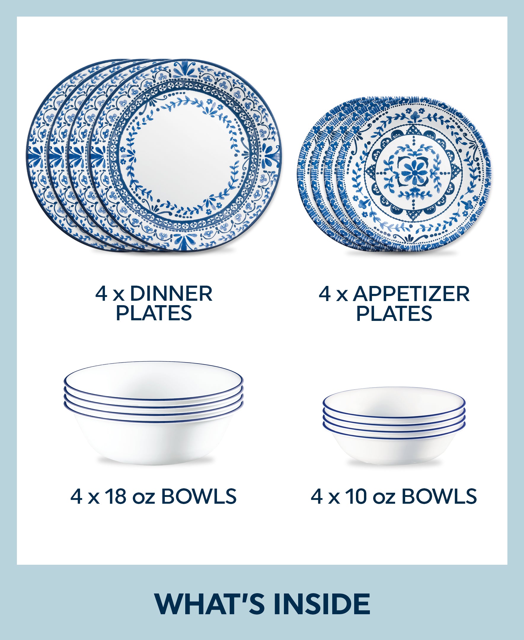 Corelle Portofino 16-piece Dinnerware Set. Service for 4 - Image 2