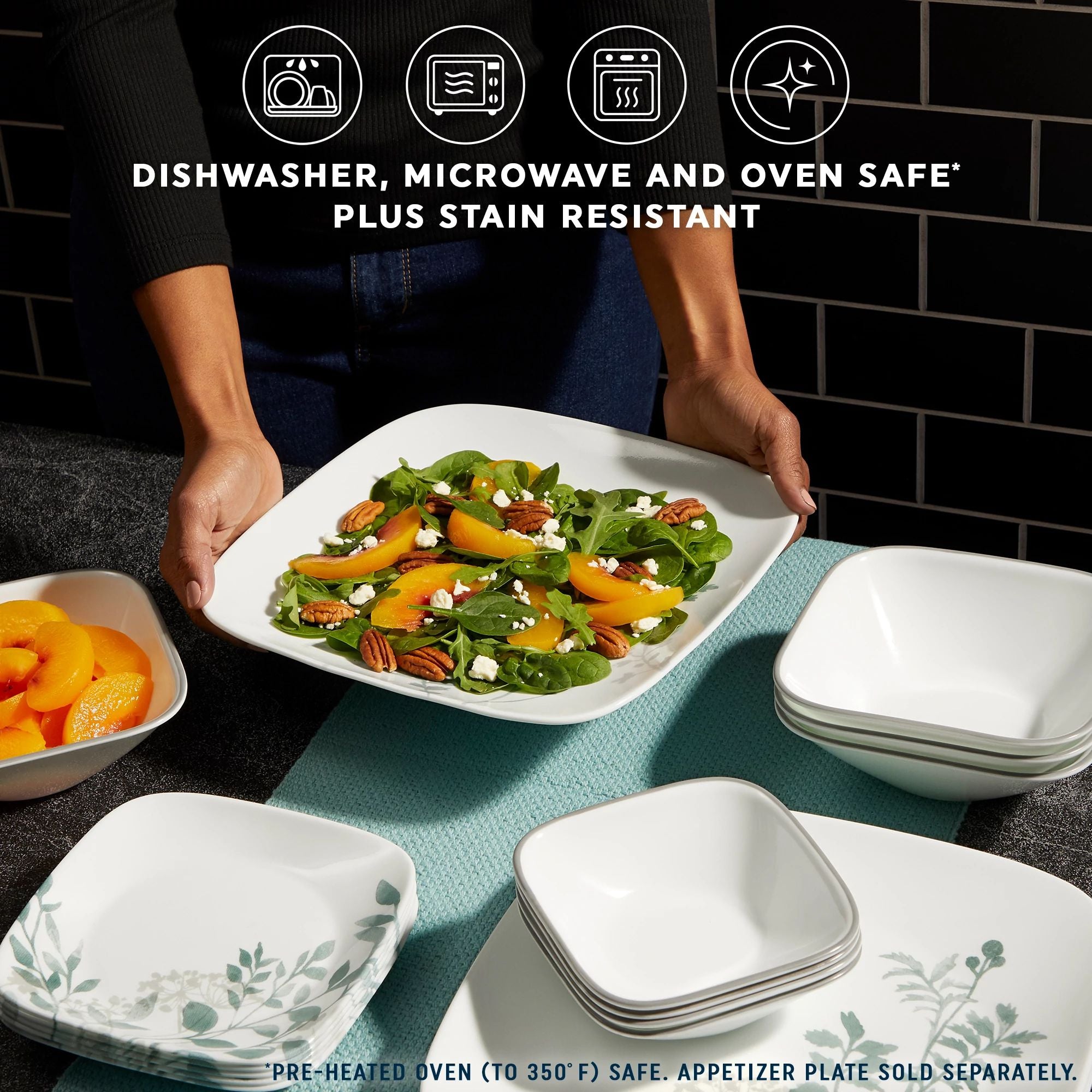 Corelle Amalie 16-piece Dinnerware Set. Service for 4 - Image 4