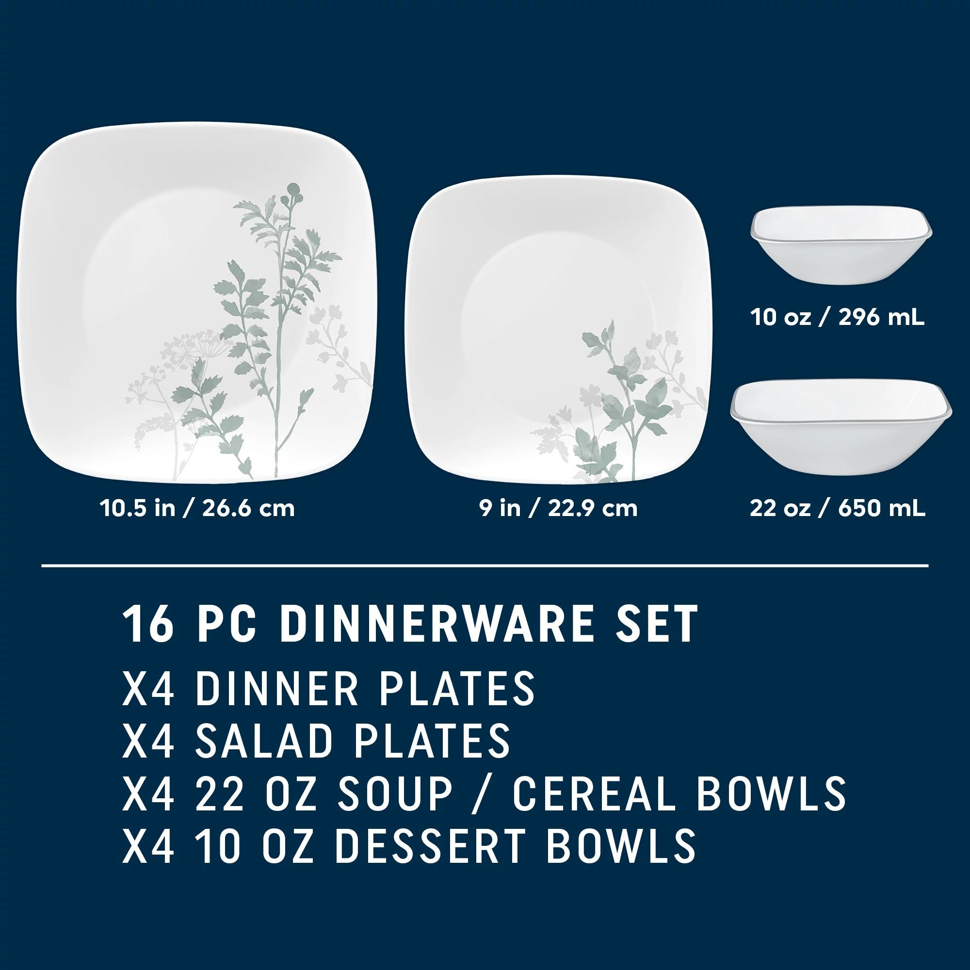 Corelle Amalie 16-piece Dinnerware Set. Service for 4 - Image 2