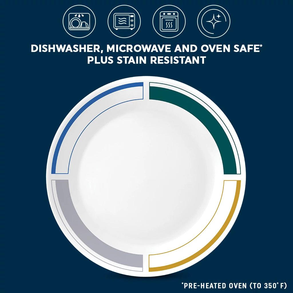 Corelle Color Block 10.25 Dinner Plate - Image 3