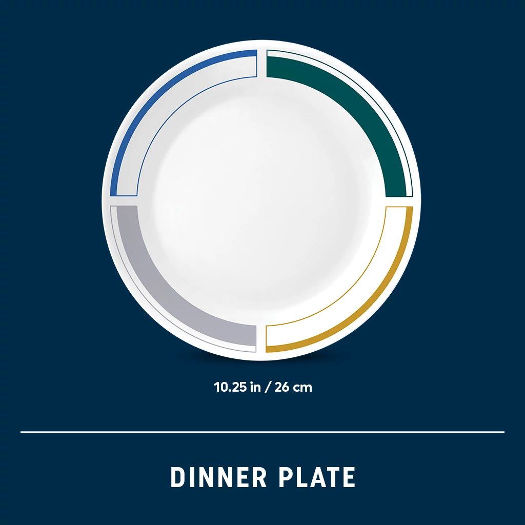 Corelle Color Block 10.25 Dinner Plate - Image 6