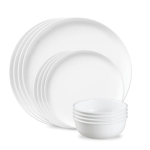 Corelle Modern Rounds 12pc Set. Service for 4