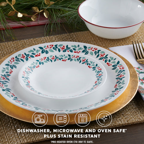 Corelle Winter Berries 18-pc Dinnerware Set. Service for 6 - Image 4
