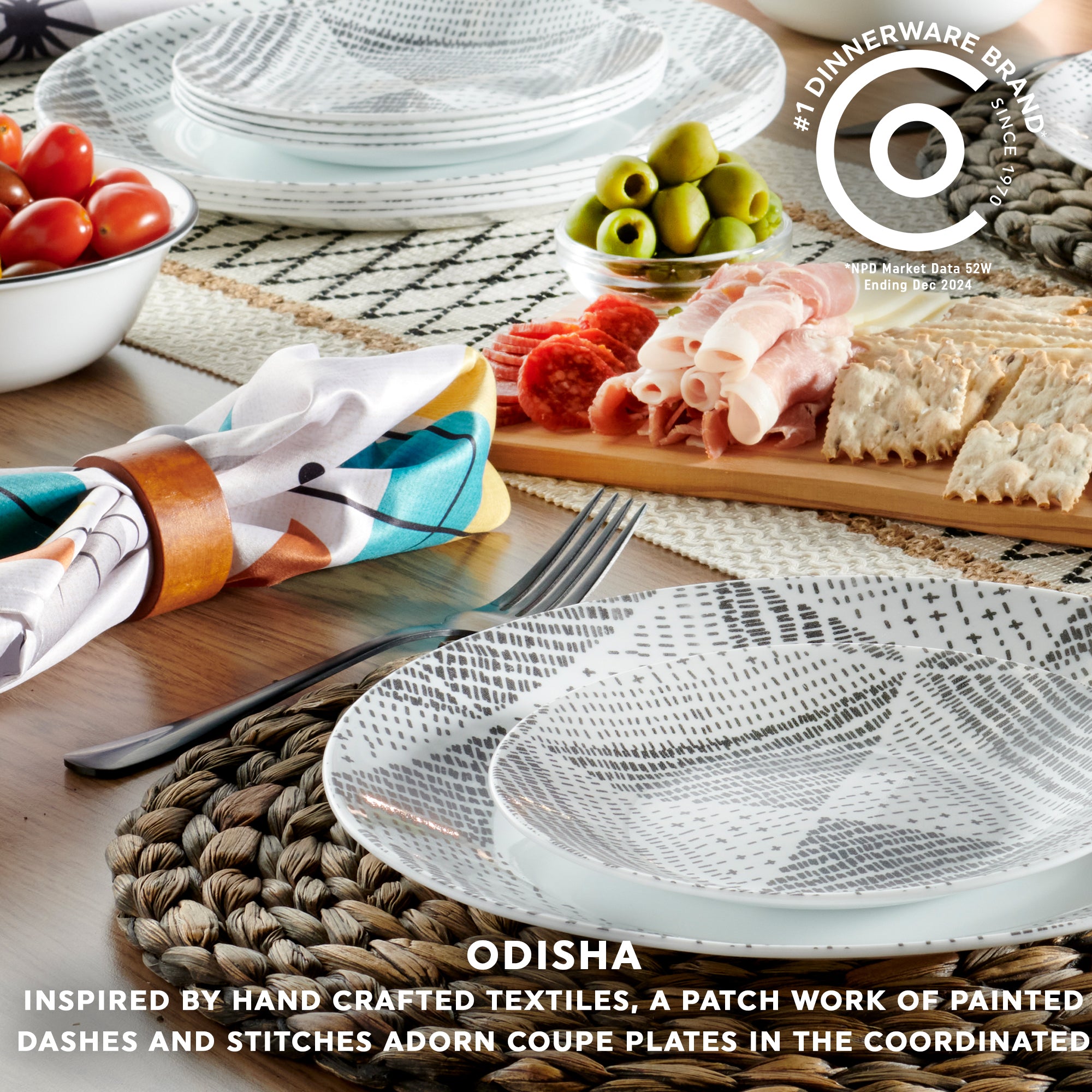 Corelle Odisha 18-piece Dinnerware Set. Service for 6 - Image 3