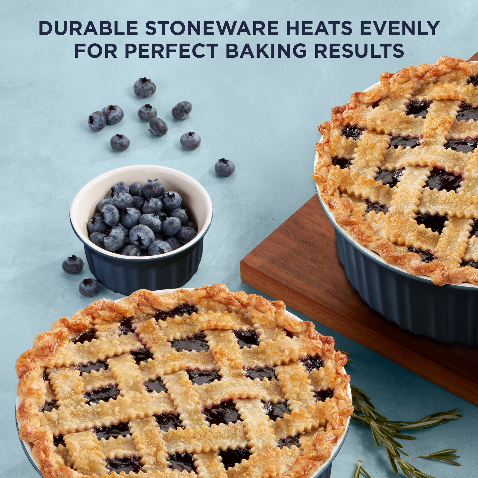 CorningWare French Colors 12-piece Oval Bakeware Set. Navy - Image 4