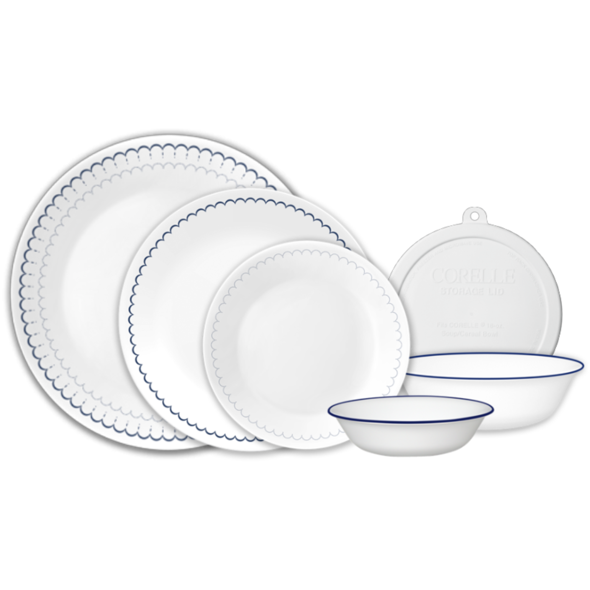 Corelle Caspian Lace 66-piece Dinnerware Set. Service for 12